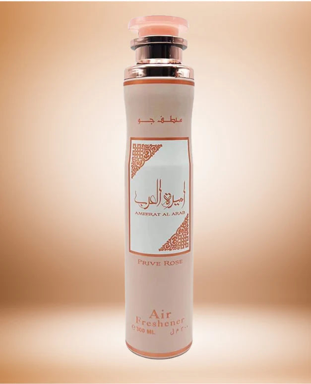 Lattafa Asdaaf Ameerat Al Arab Prive Rose Air Freshener 300 ml Floral Home Fragrance & Long‑Lasting Freshness
