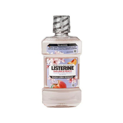 Listerine Sakura & Peach Antiseptic Mouthwash 250ml Fresh Breath & Germ Protection