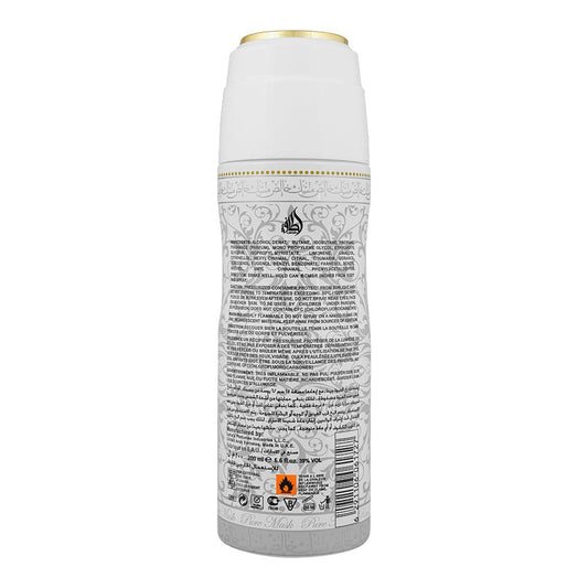Lattafa Pure Musk Body Spray 200ml - Long Lasting Unisex Musk Fragrance