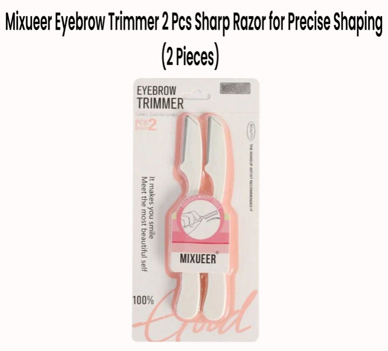 Mixueer Eyebrow Trimmer 2 Pcs Sharp Razor for Precise Shaping (2 Pieces)
