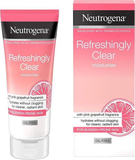 Neutrogena Refreshingly Clear Pink Grapefruit Oil-Free Moisturiser, 50ml