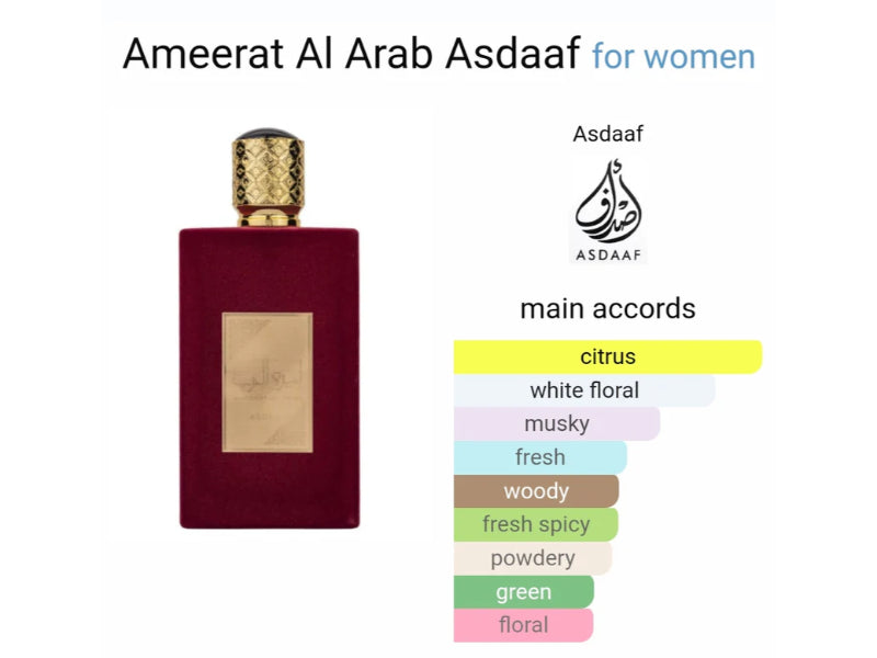 Ameerat Al Arab Asdaaf by Lattafa Eau de Parfum 100ml for Men And Women