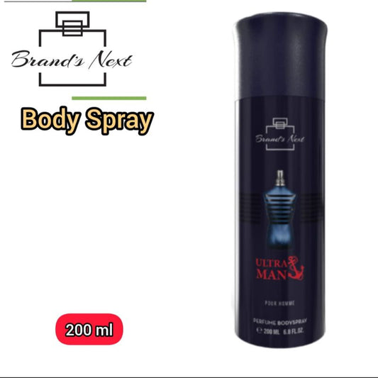 Brand’s Next Ultra Man Pour Homme Perfume Body Spray 200ml Long-Lasting Masculine Fragrance
