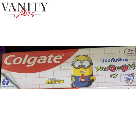 Colgate Minions 2+ Years Strawberry Flavour Toothpaste 80g Gentle Cavity Protection for Kids