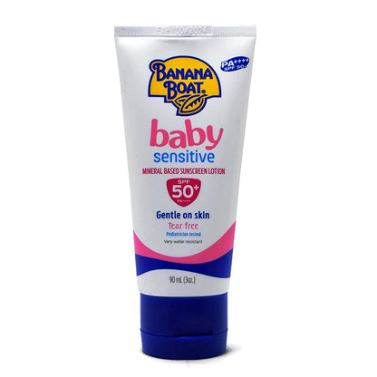 Banana Boat Baby Sensitive Mineral Based Sunscreen Lotion SPF 50+ PA 90ml