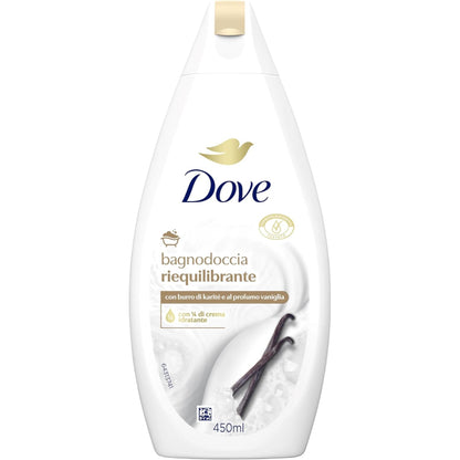 Dove Reiquilibrante Moisturizing Shower Gel 450ml – Gentle Hydrating Body Wash for Smooth & Soft Skin