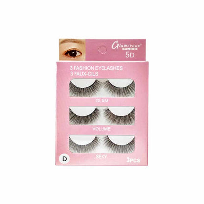 Glamorous Face 3×1 5D Eyelashes (GROUP D)