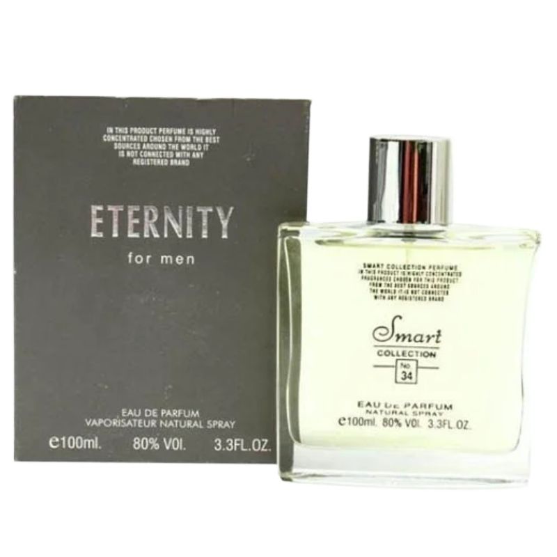 Smart Collection Eternity for Men Eau de Parfum 100ml - Long Lasting Fresh Aromatic Masculine Fragrance Spray