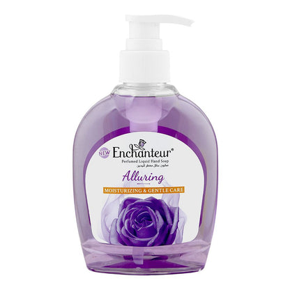 Enchanteur Alluring Hand Wash 250ml – Gentle Cleansing Liquid Soap with Long Lasting Floral Fragrance, Moisturizing Care, Odo