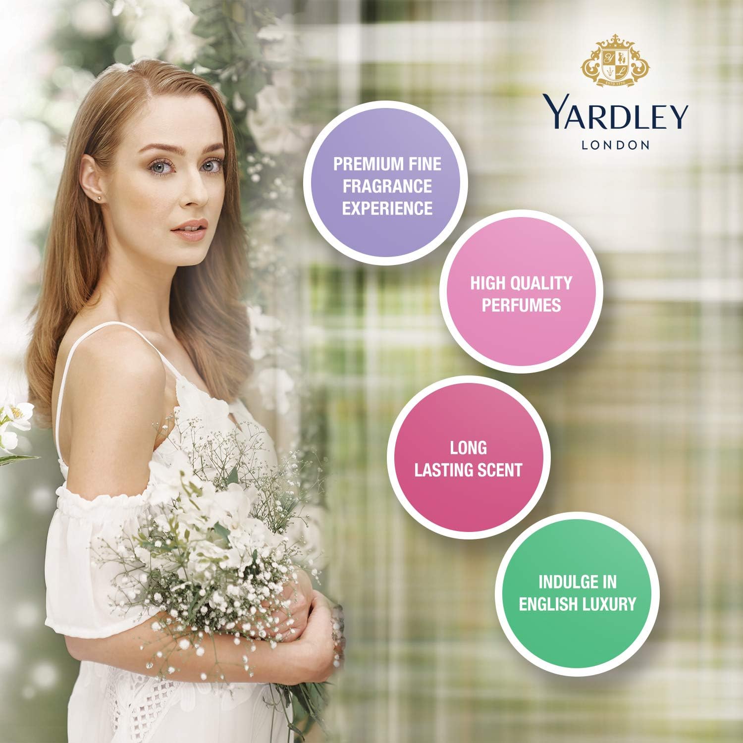 Yardley London Poise Eau de Parfum for Women 100ml - Elegant Floral Fruity Fragrance Perfume with Long Lasting Feminine Scent