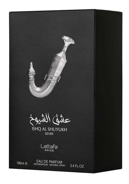 Lattafa Ishq Al Shuyukh Silver Perfume for Unisex Eau de Parfum