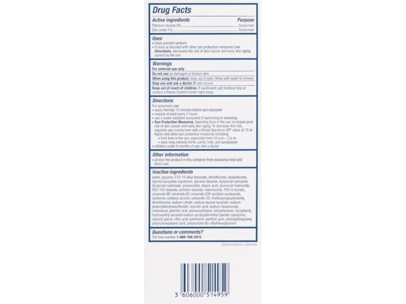 CeraVe Hydrating Mineral Sunscreen SPF 50 Face Lotion-75ml (USA STOCK WITH BOX)