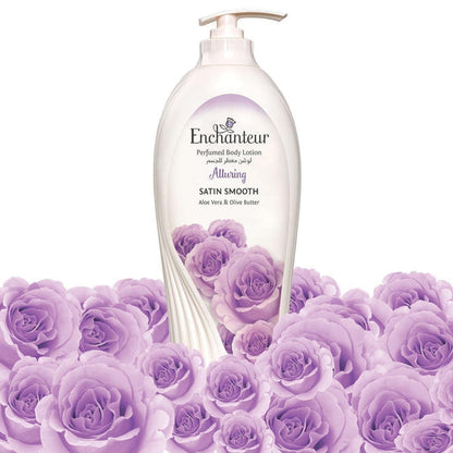 Enchanteur Alluring Perfumed Body Lotion 500ml - Deep Moisturizing Floral Fragrance Lotion for Soft, Smooth & Radiant Skin Da