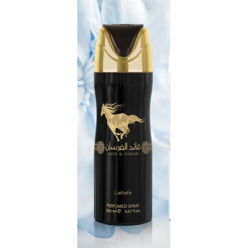 Qaed Al Fursan Lattafa Perfumed Body Spray 200ml – Long Lasting Bold Fragrance for Men