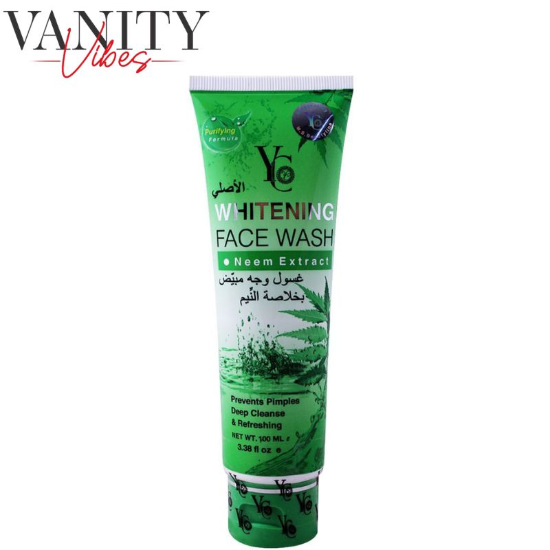 YC Whitening Neem Extract Face Wash 100 ml Deep Cleansing, Acne Control & Skin Brightening