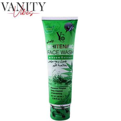 YC Whitening Neem Extract Face Wash 100 ml Deep Cleansing, Acne Control & Skin Brightening