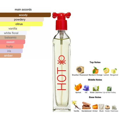 Hot by United Colors of Benetton Perfume EDT 100ml for Men & Women
