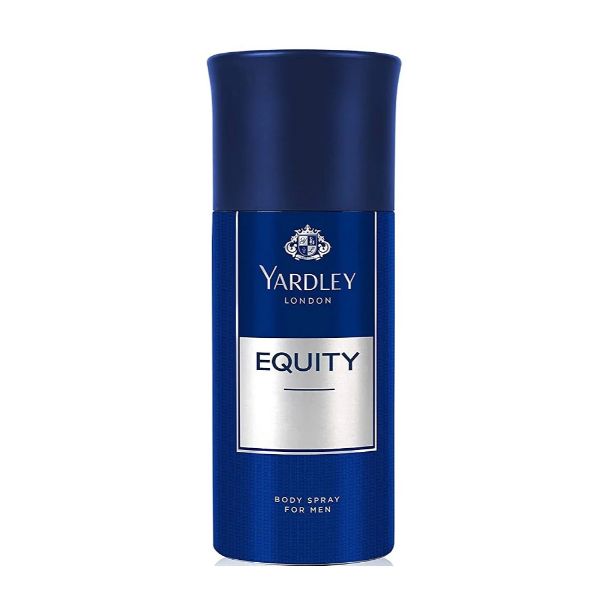 Yardley London Equity Body Spray for Men 150ml – Long Lasting Masculine Fragrance Deodorant Spray with All Day Freshness, Odo