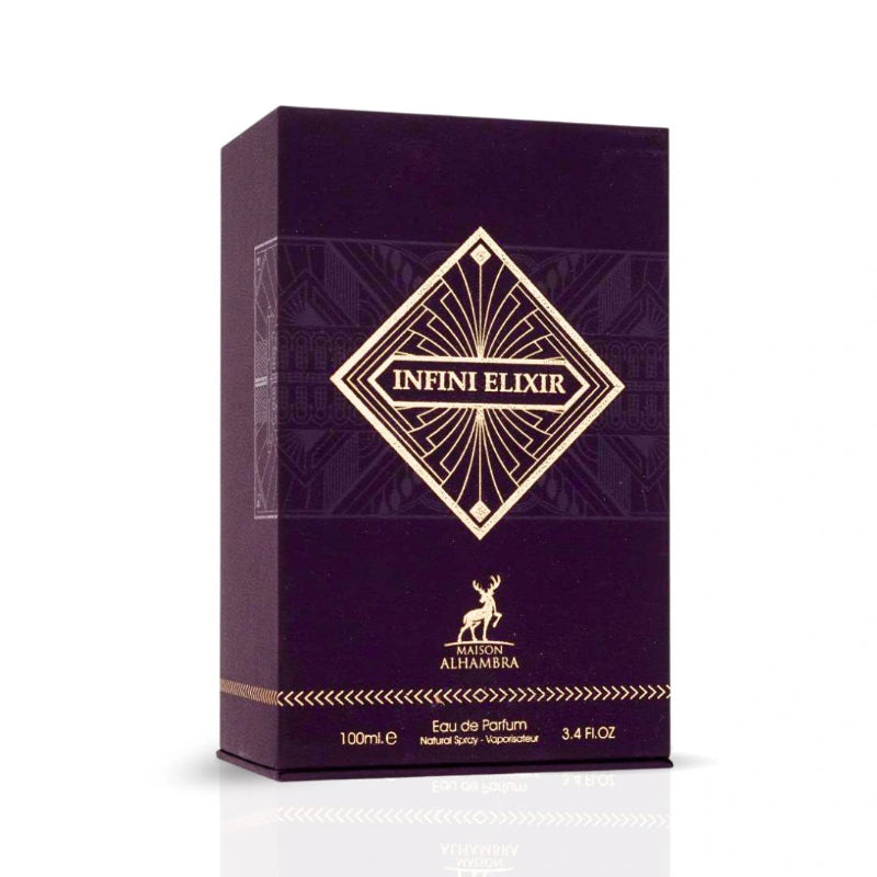 Infini Elixir Eau de Parfum Spray 100ml by Maison Alhambra Long-Lasting Elegant & Unisex Fragrance