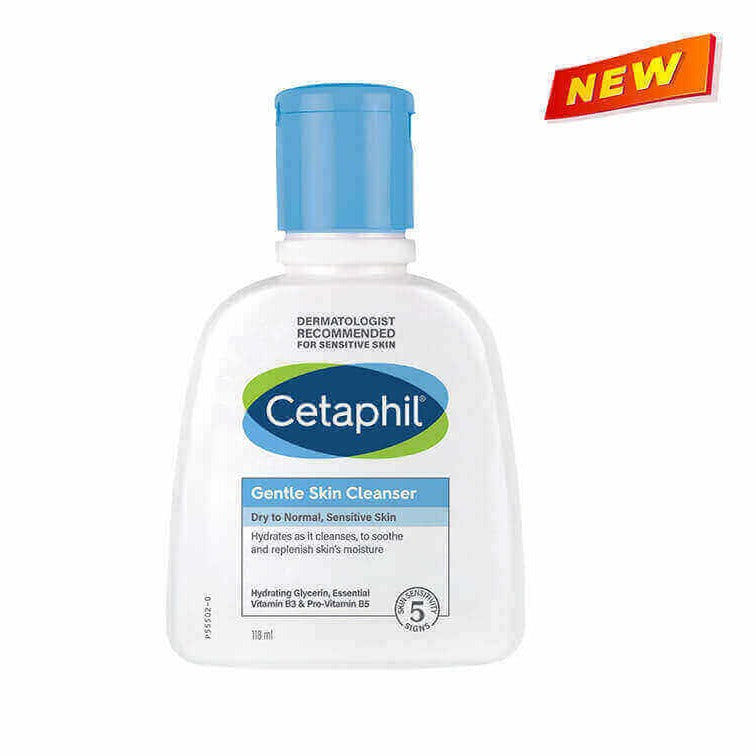 Cetaphil Gentle Skin Cleanser For Dry To Normal Sensitive Skin, 118 ml