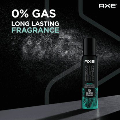 Axe Signature Mysterious Tropical Green 72H Fragrance Body Deodorant 0% Gas 122ml