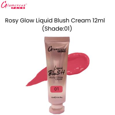 Glamorous Face Rosy Glow Liquid Blush Cream 12ml (Shade:01)