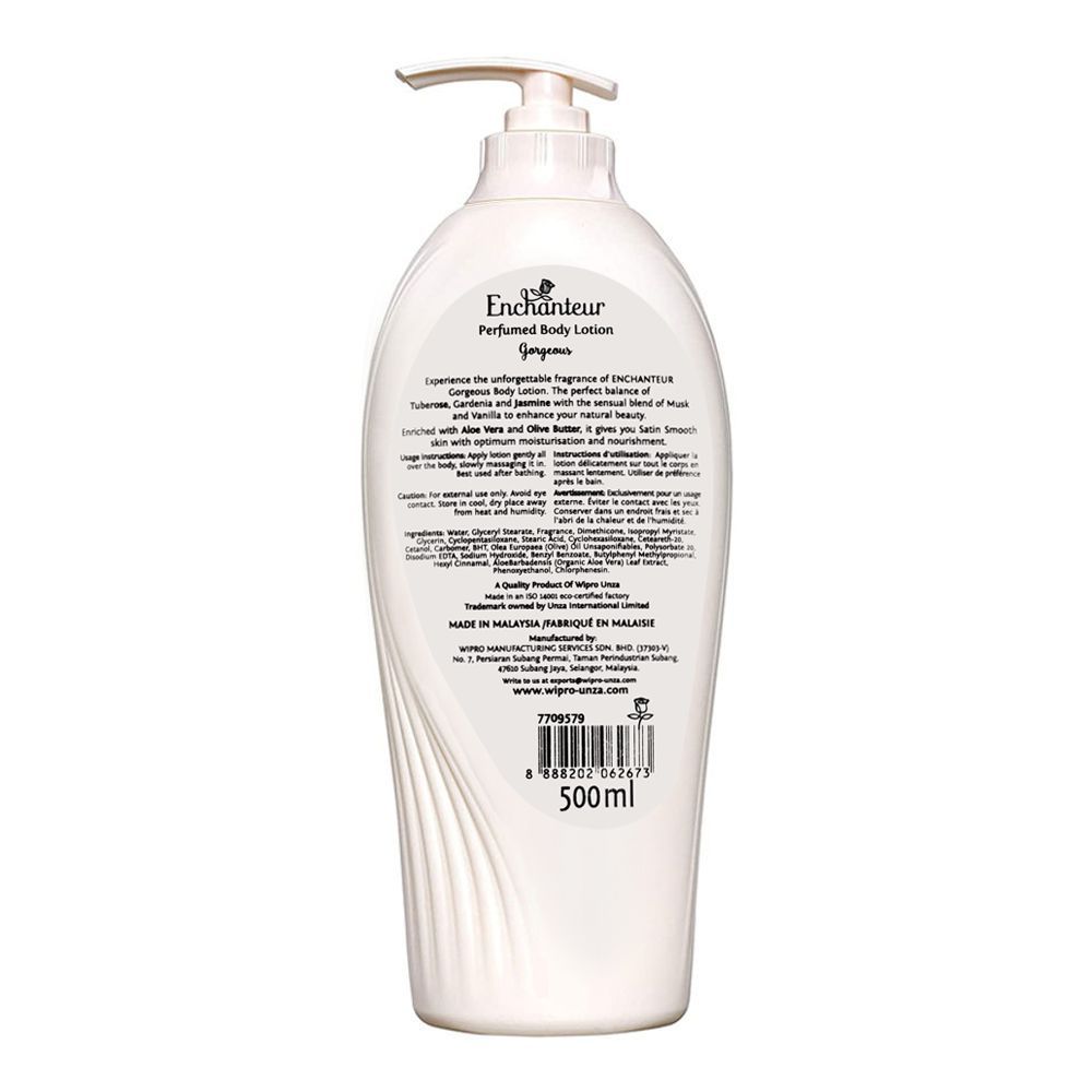 Enchanteur Perfumed Body Lotion Gorgeous 500ml