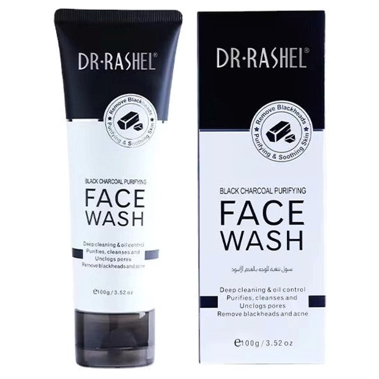 Dr Rachel Dr. Rashel Black Charcoal Purifying Face Wash 100 g Deep Cleansing & Oil Control