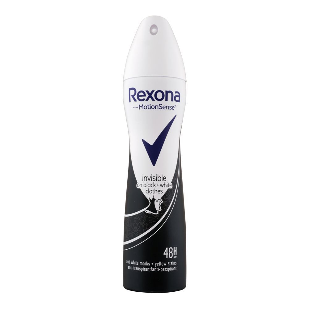 Rexona Motion Sense Invisible On Black + White Clothes 48H Body Spray for Women 200ml