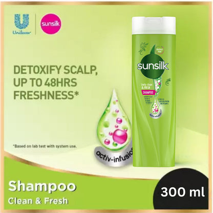 Sunsilk Lively Clean & Fresh Shampoo 300ml