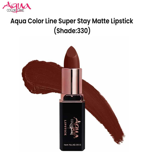 Aqua Color Line Super Stay Matte Lipstick (Shade:330)