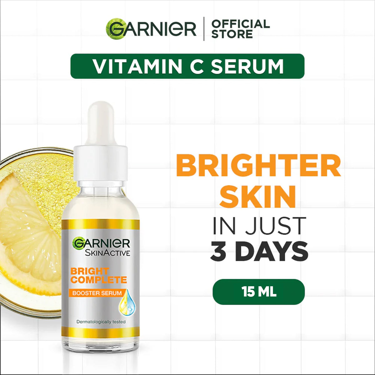 Garnier Skin Active Bright Complete 30x Vitamin C Booster Serum 15ml