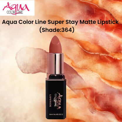 Aqua Color Line Super Stay Matte Lipstick (Shade:364)