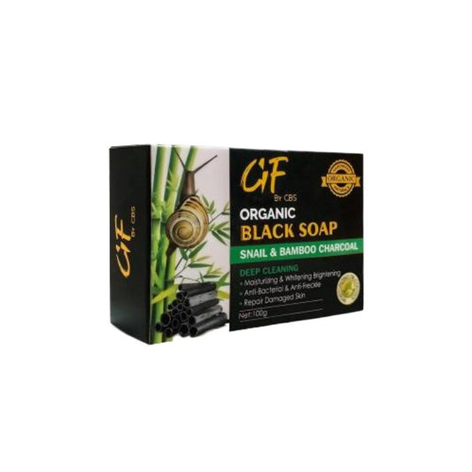 Glamorous Face Organic Black Soap Snail & Bamboo Charcoal