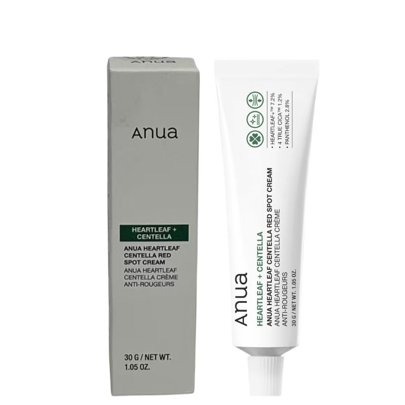 Anua Heartleaf + Centella Red Spot Cream 30 g Soothing & Redness Relief Cream (K Beauty)