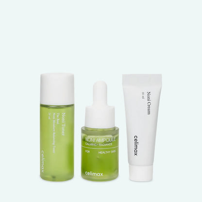 Celimax Noni Starter Kit Calming & Radiance Skincare Set Healthy Glowing Skin Care (K Beauty)