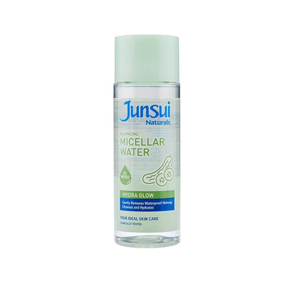 Junsui Hydra Glow Micellar Water 140ml – Hydrating Makeup Remover & Facial Cleansing Water for Deep Cleansing, Moisture Boost