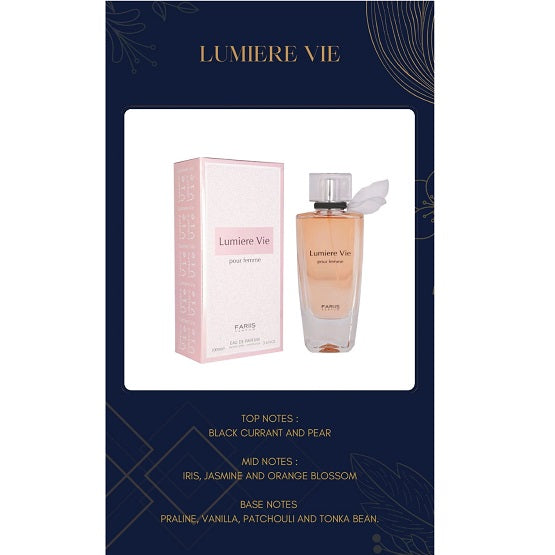 Faris Lumiere Vie Pour Femme by Fariis 100ml EDP 100ml for Women