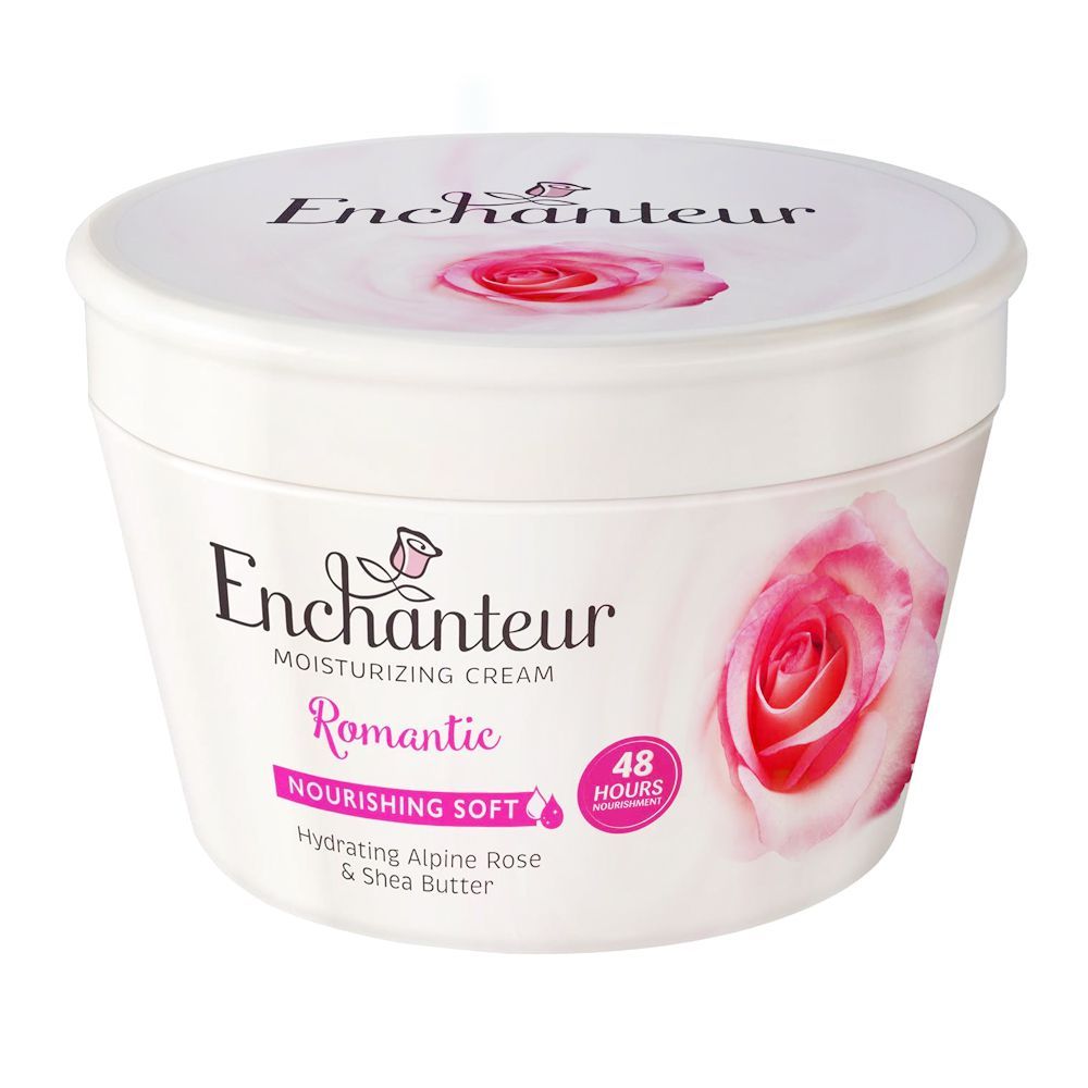 Enchanteur Romantic Nourishing Soft Moisturising Cream 200ml - Deep Hydrating Body Cream with Long Lasting Floral Fragrance f