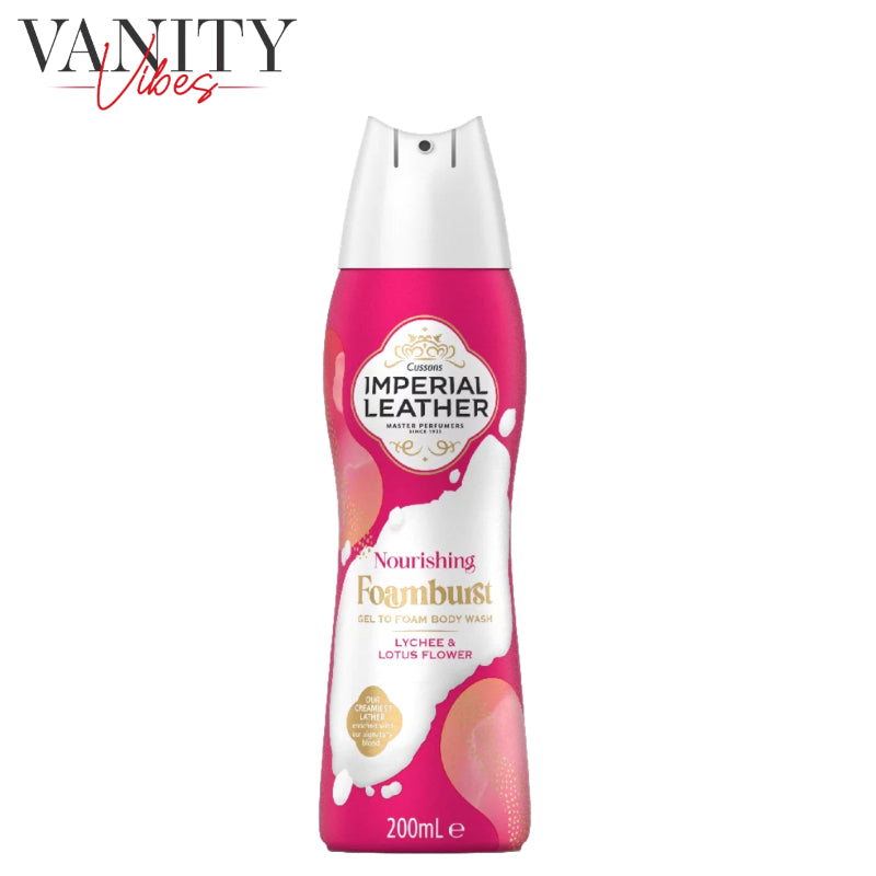 Imperial Leather Nourishing Foamburst Lychee & Lotus Flower Gel To Foam Shower Gel 200ml