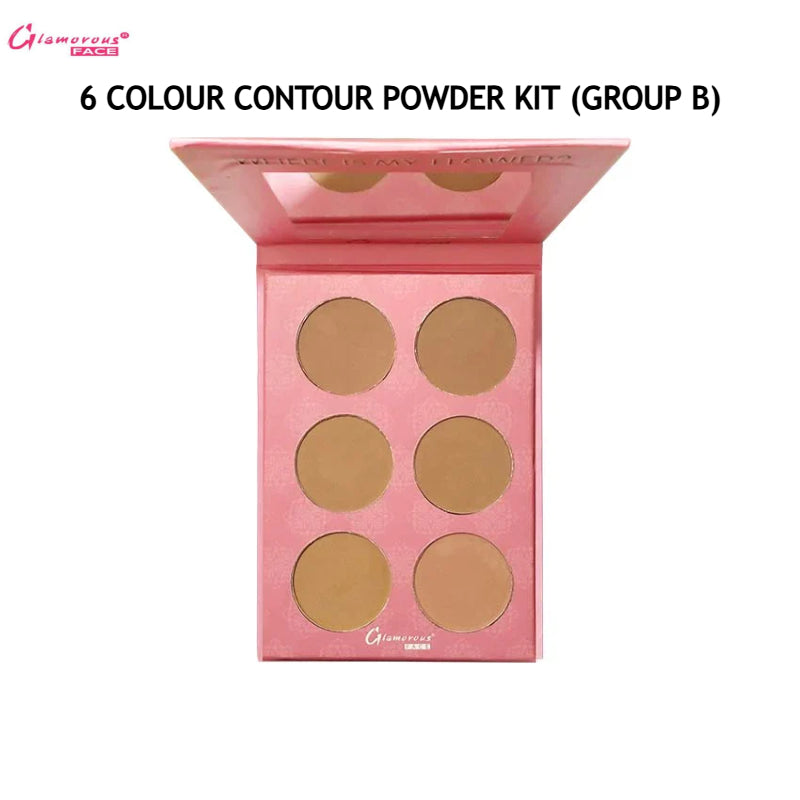 Glamorous Face 6 Color Powder Contour Kit (Group B)