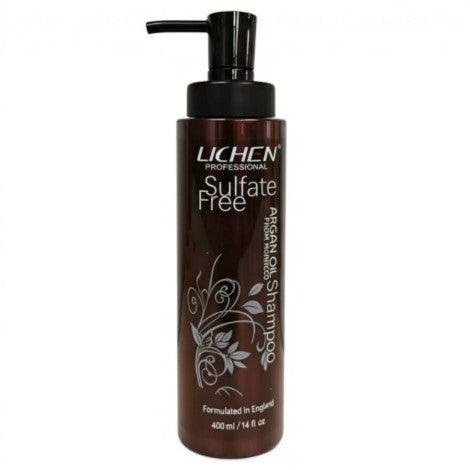Lichen Sulphate Free Argan Oil Shampoo 400ml – Deep Nourishing Hair Care for Soft, Smooth, Frizz Free & Shiny Hair