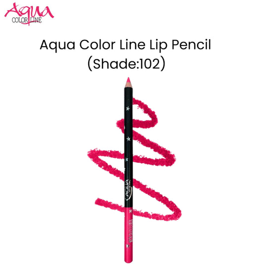 Aqua Color Line Lip Pencil (Shade:102)