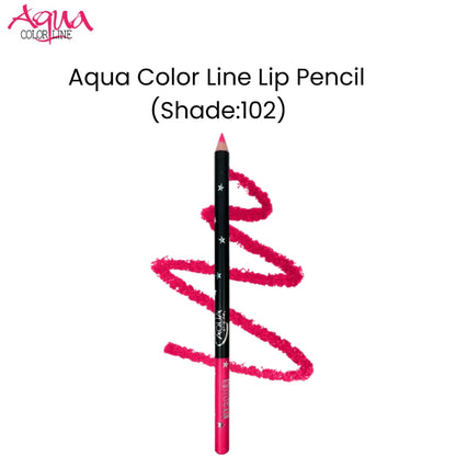 Aqua Color Line Lip Pencil (Shade:102)