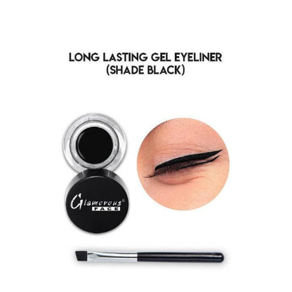 Glamorous Face Long Lasting Water Proof Gel Eyeliner (BLACK)