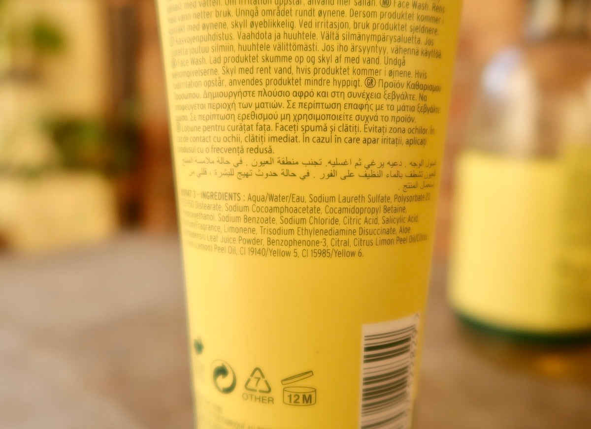 The body shop lemon Purifying Face Wash