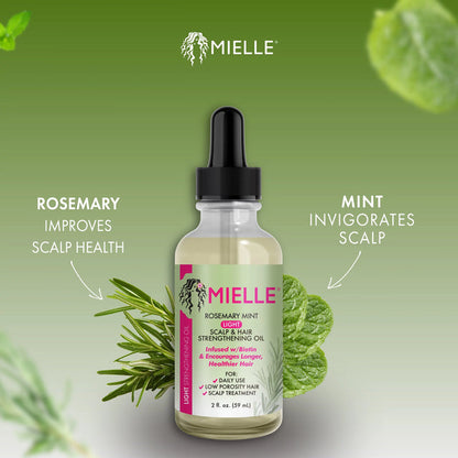 Mielle Rosemary Mint Light Scalp & Hair Strengthening Oil 59 ml