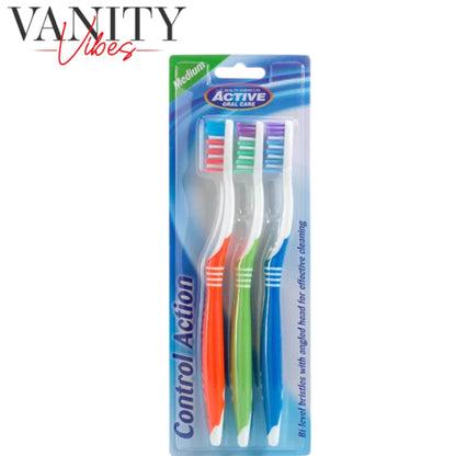 Beauty Formulas Active 3S Control Action Medium Tooth Brush