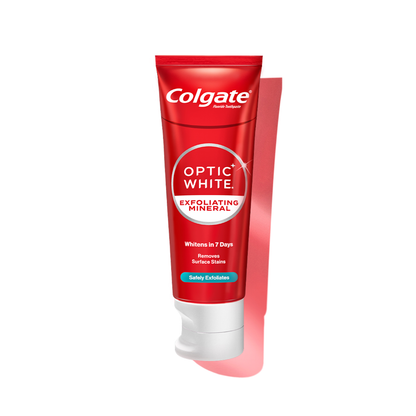 Colgate Optic White Exfoliating Mineral Toothpaste 100g Brightening & Deep Clean Formula