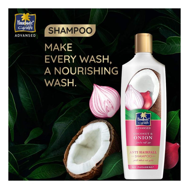 Parachute Adv Coconut & Onion Anti Hairfall Shampoo 340ml